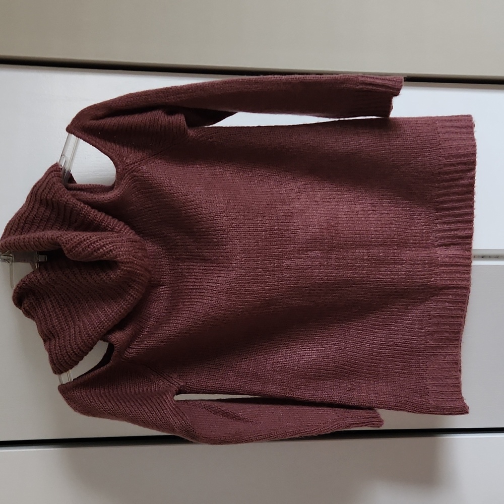 Cold shoulder sweater